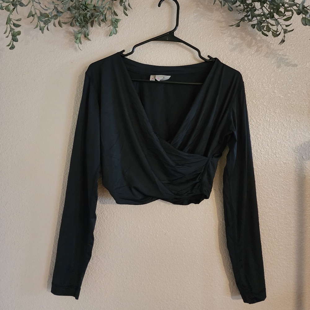 ATHLETA Black Crop Top